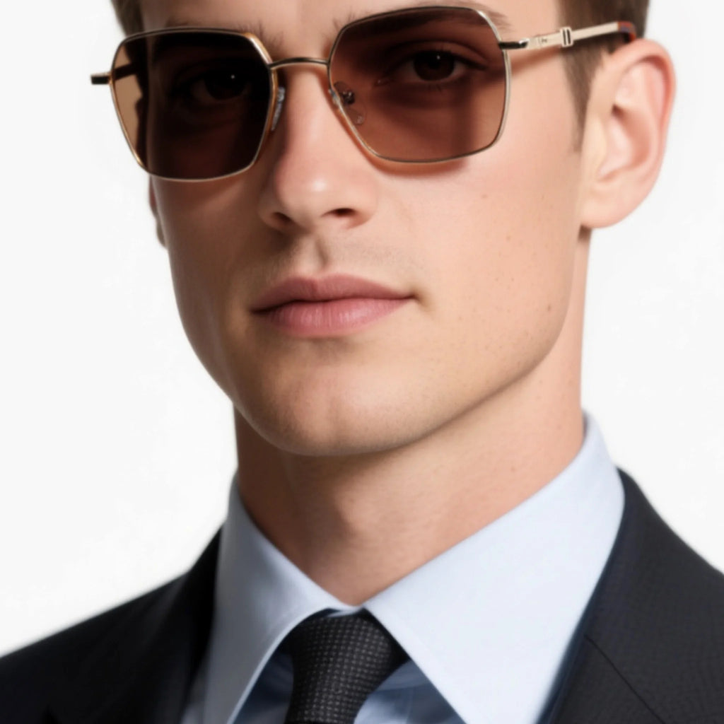 Gafas de sol geométricas de metal JT-GL8623 - Joyiris Eyewear