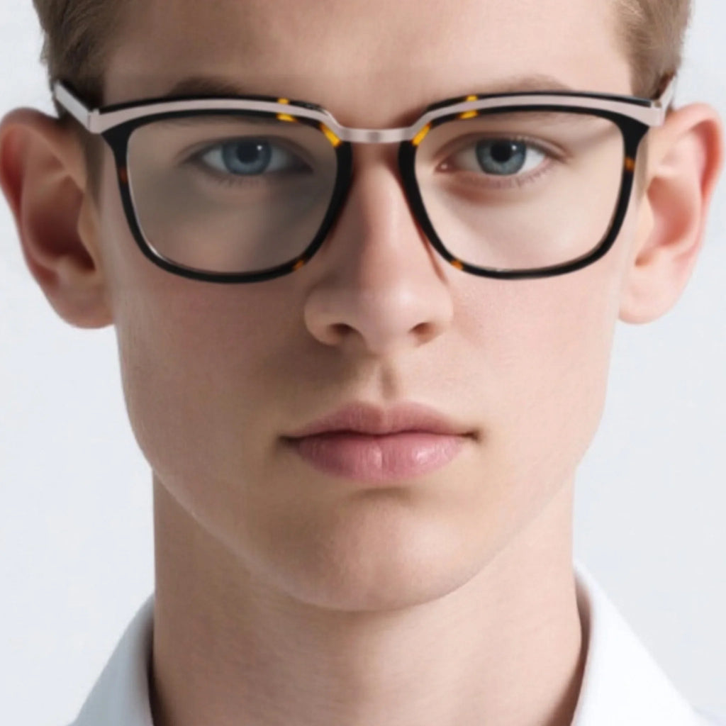Montura óptica cuadrada de acetato y metal JT-GL8628 - Joyiris Eyewear