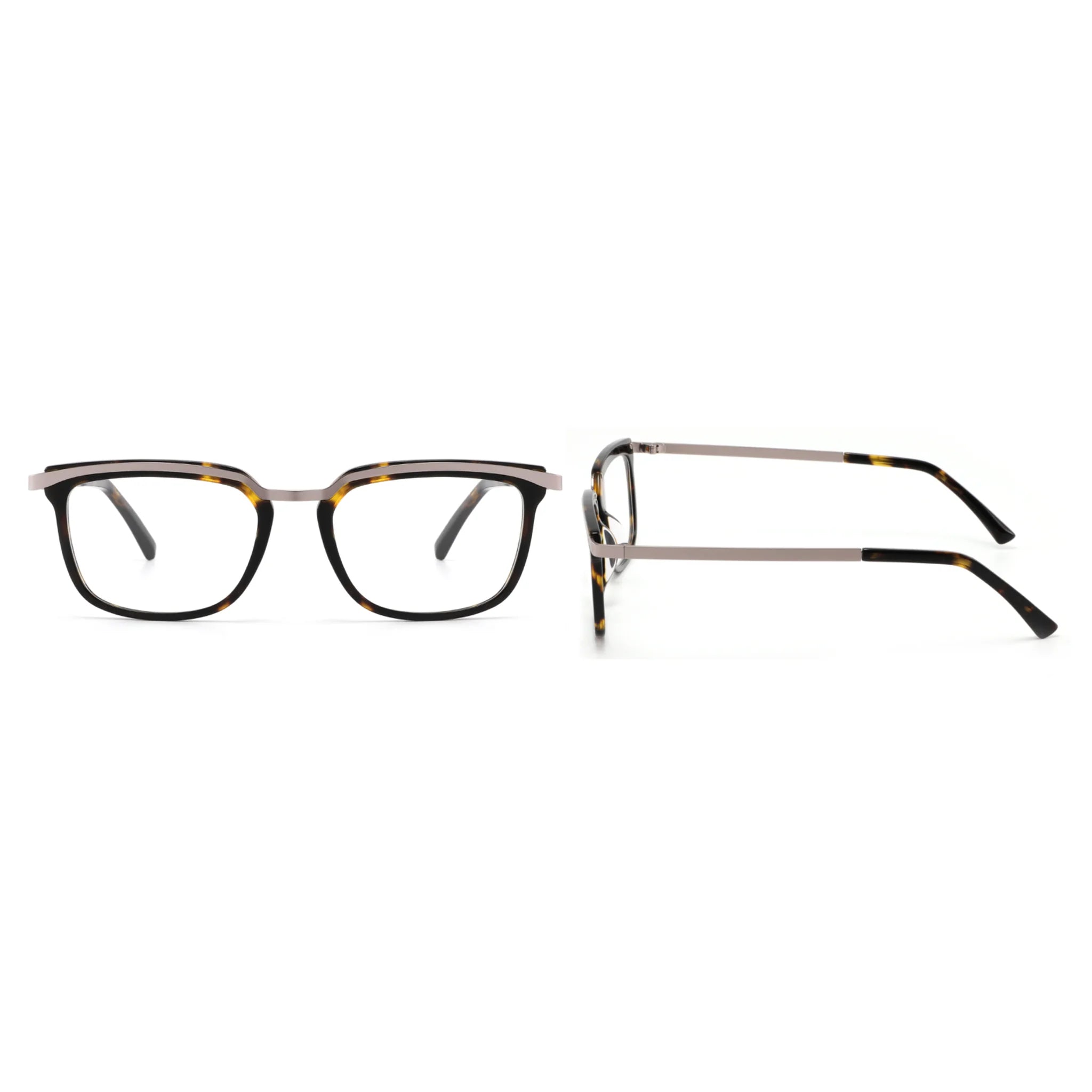 Montura óptica cuadrada de acetato y metal JT-GL8628 - Joyiris Eyewear