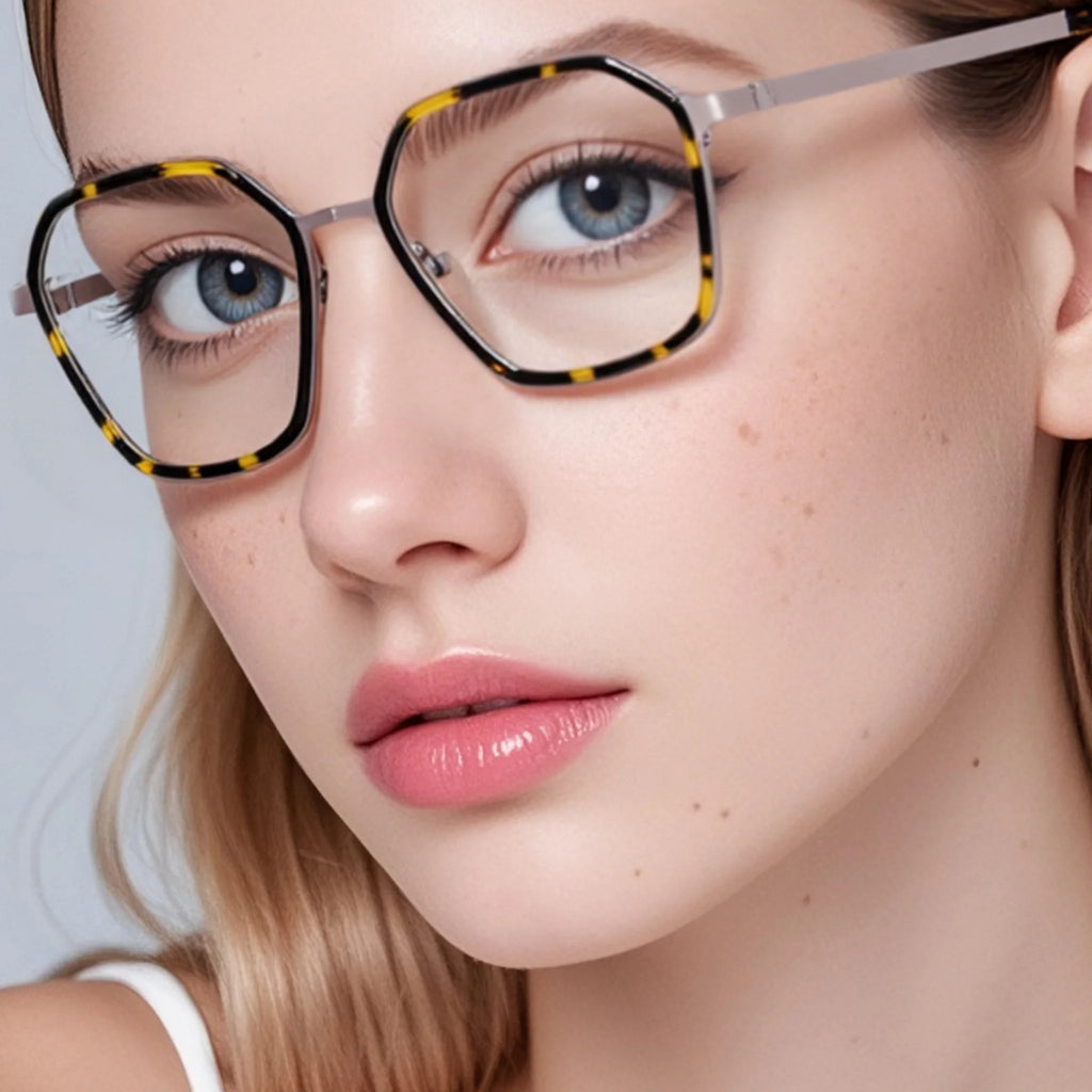 Montura óptica cuadrada de acetato y metal JT-GL8629 - Joyiris Eyewear