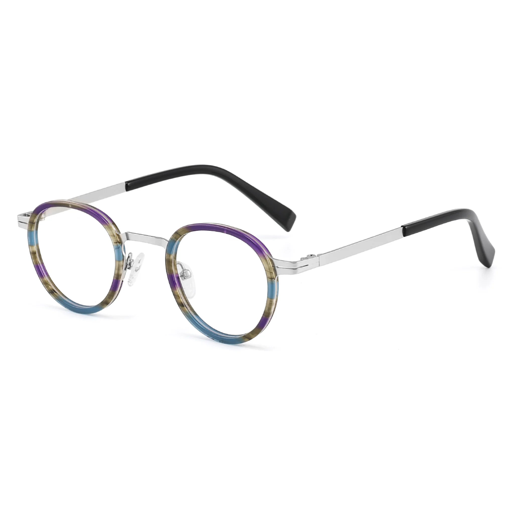 Monturas ópticas redondas de acetato y metal JT-GL8835 - Joyiris Eyewear