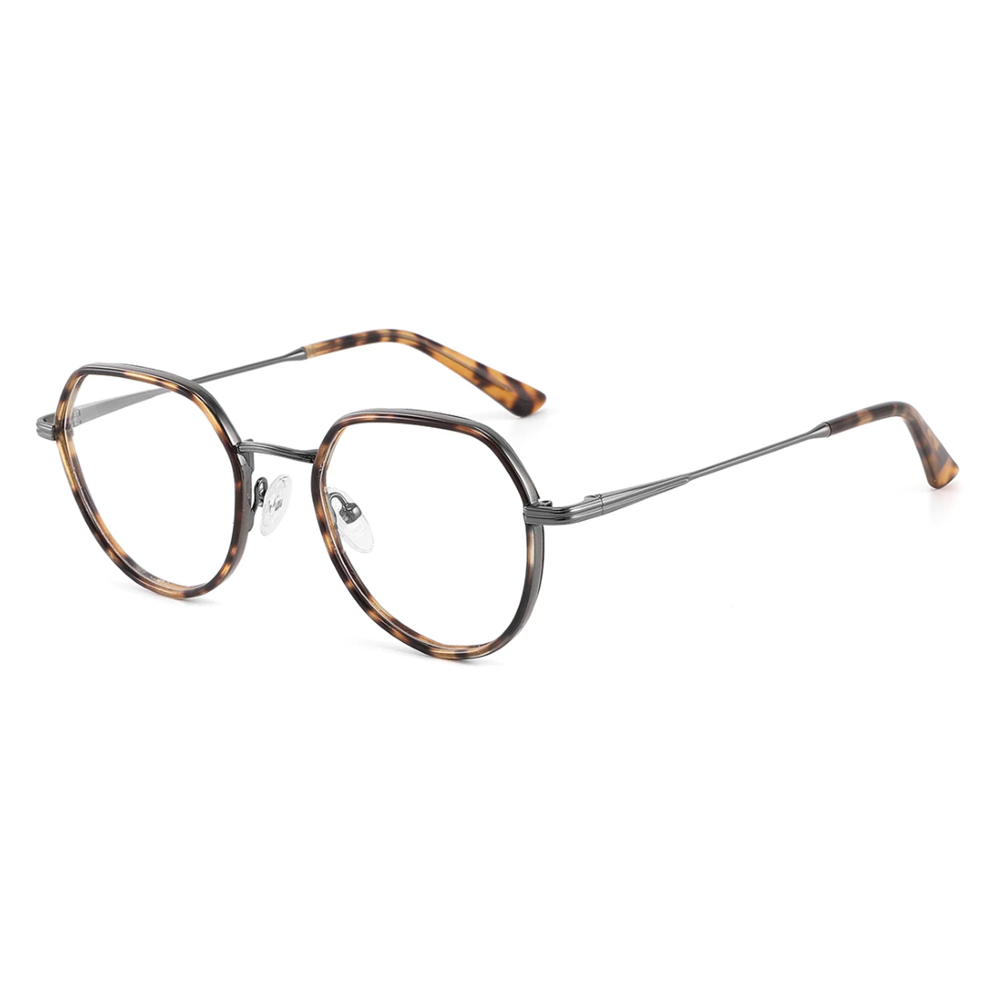 Montura óptica ovalada de acetato y metal JT-GL8967 - Joyiris Eyewear