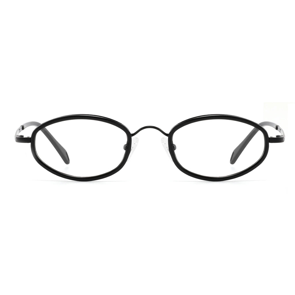 Montura óptica ovalada de acetato y metal JT-GL9049 - Joyiris Eyewear