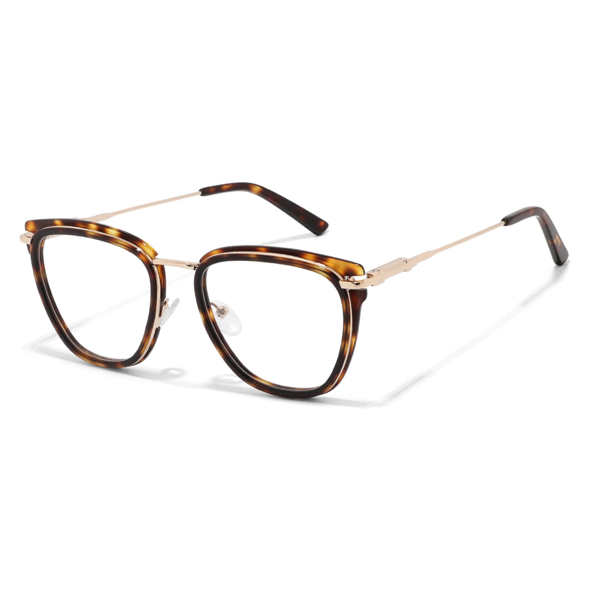Montura óptica ovalada de acetato y metal JT-GL9237 - Joyiris Eyewear
