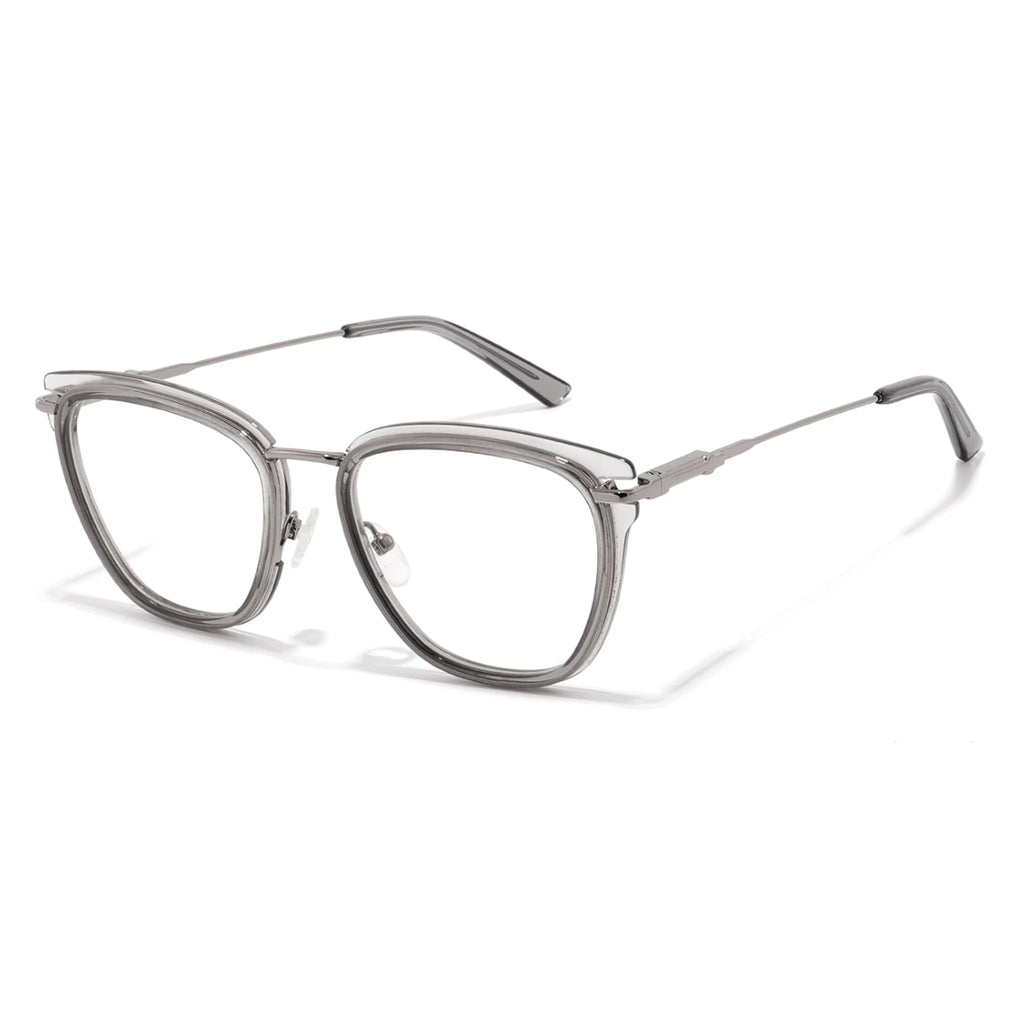 Montura óptica ovalada de acetato y metal JT-GL9237 - Joyiris Eyewear
