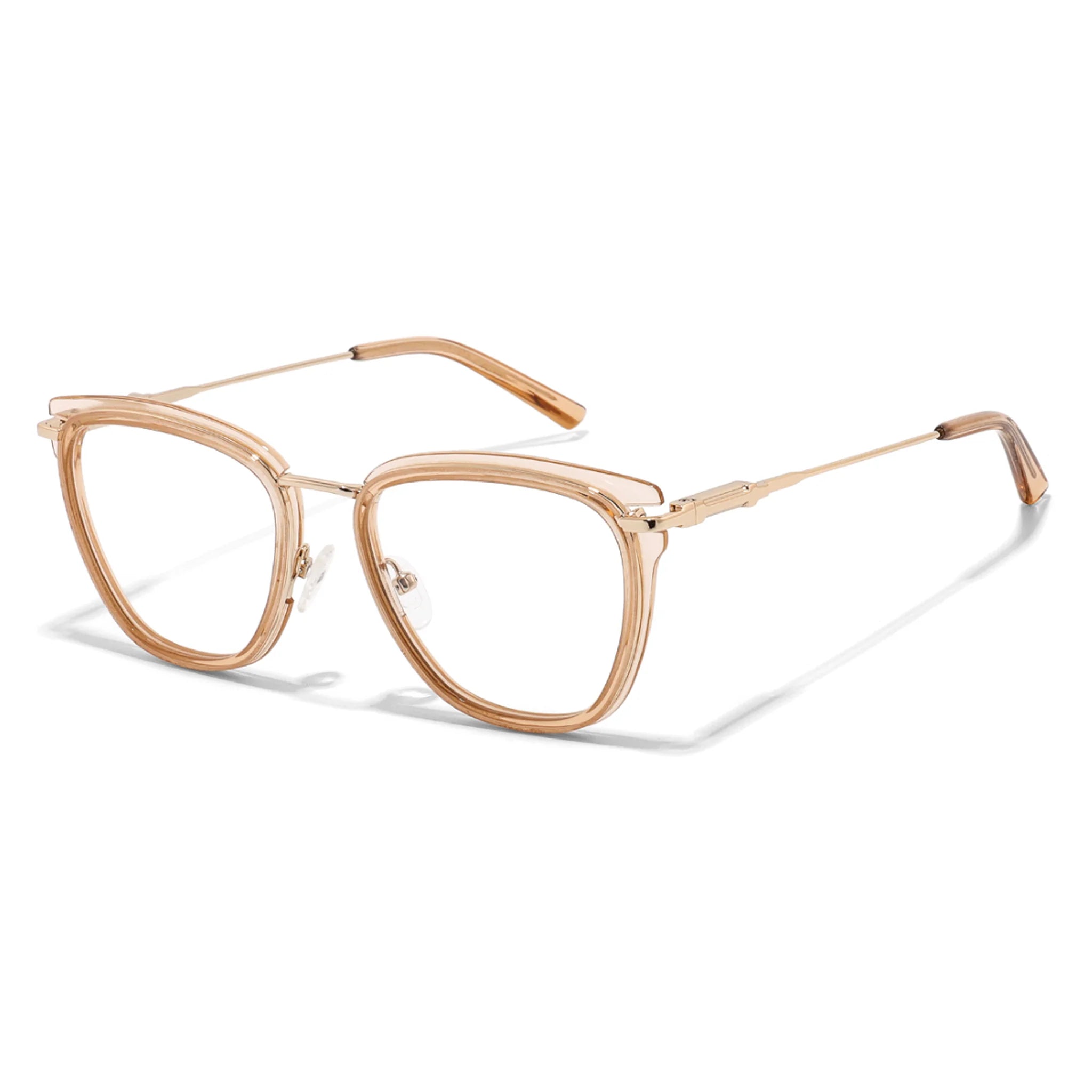 Montura óptica ovalada de acetato y metal JT-GL9237 - Joyiris Eyewear