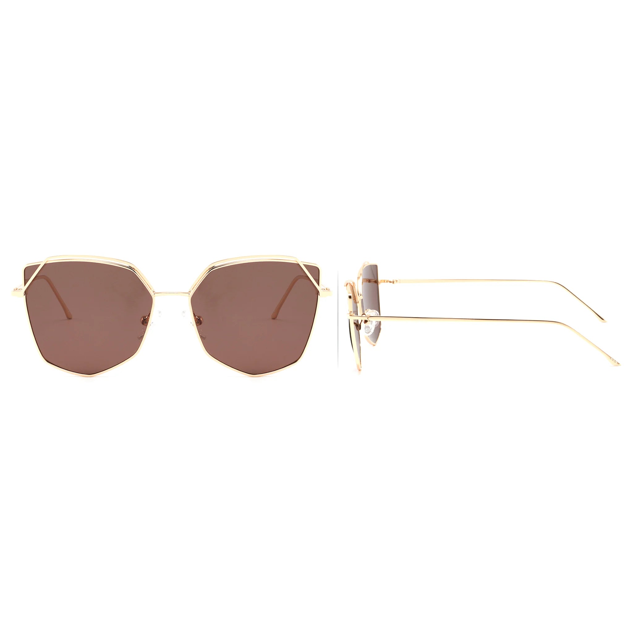 Gafas de sol geométricas de metal JT-GLT8614 - Joyiris Eyewear