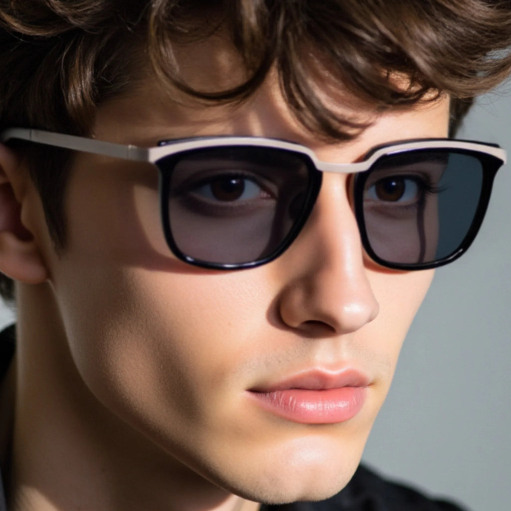 Gafas de sol cuadradas de acetato y metal JT-GLT8628 - Joyiris Eyewear