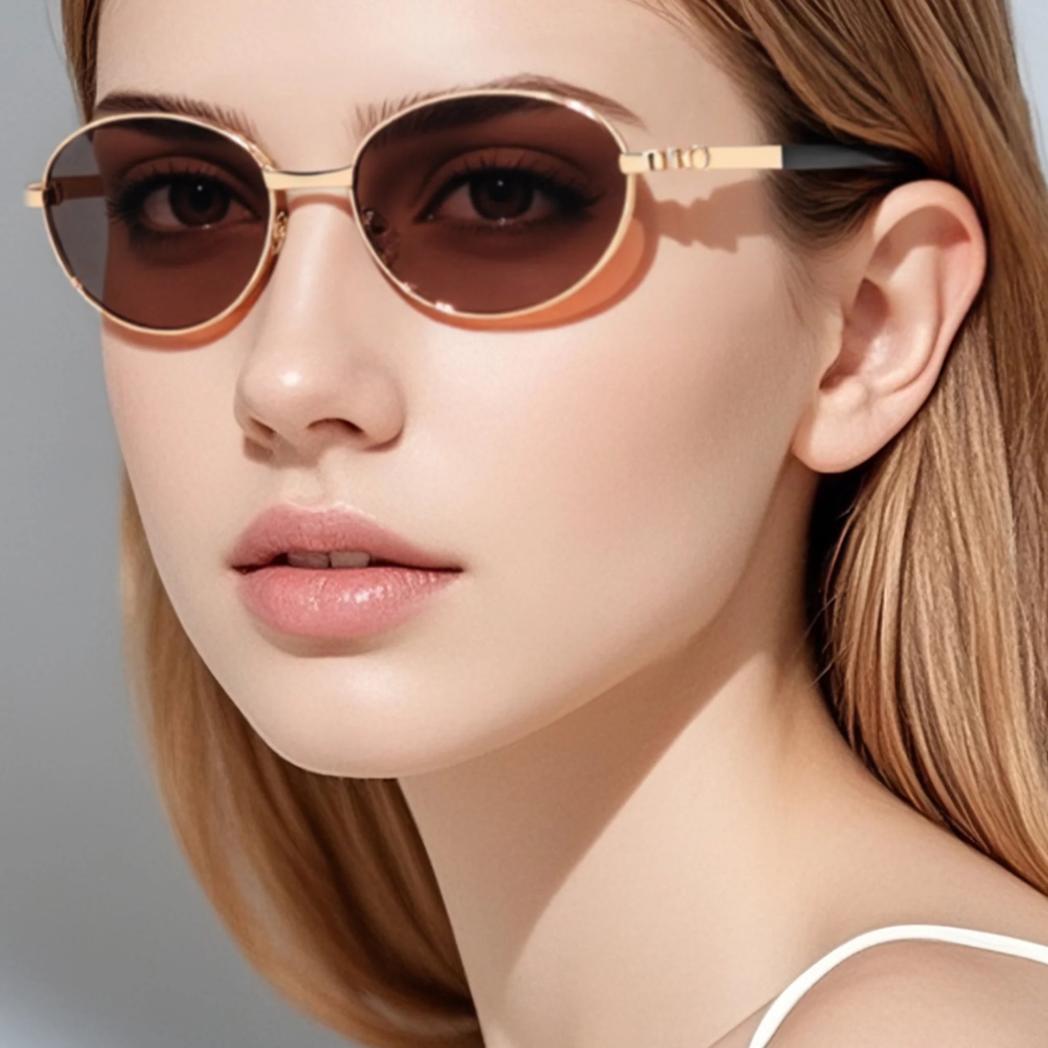 Gafas de sol ovaladas de metal JT-GLT8640 - Joyiris Eyewear