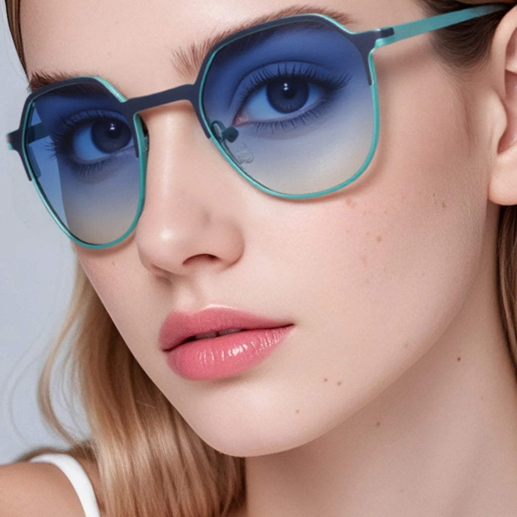 Gafas de sol ovaladas de metal JT-GLT8732 - Joyiris Eyewear