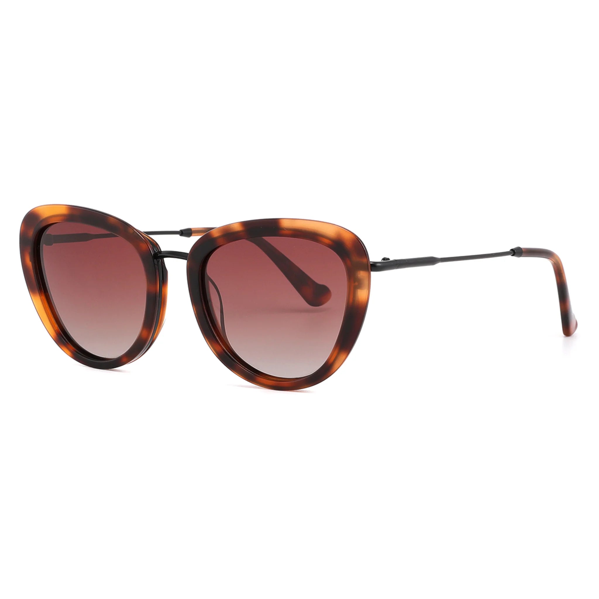 Gafas de sol estilo ojo de gato de acetato y metal JT-GLT9089 - Joyiris Eyewear