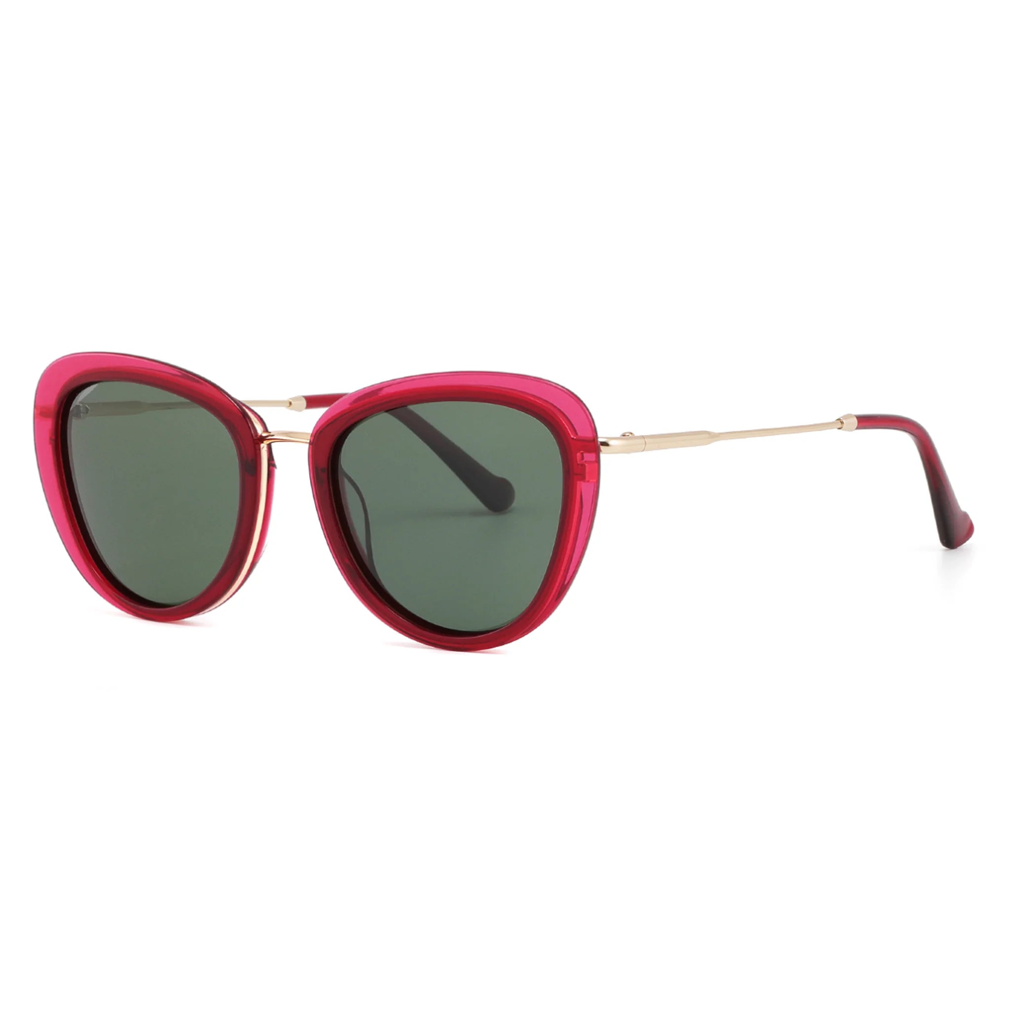 Gafas de sol estilo ojo de gato de acetato y metal JT-GLT9089 - Joyiris Eyewear