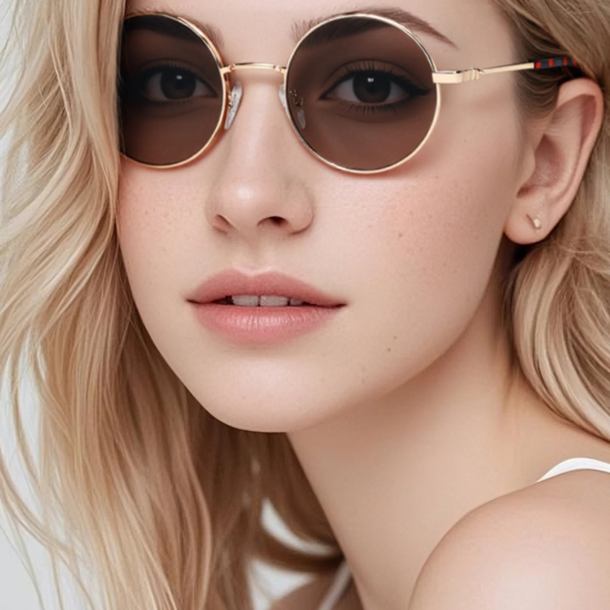 Gafas de sol redondas de metal JT-GLT9233 - Joyiris Eyewear