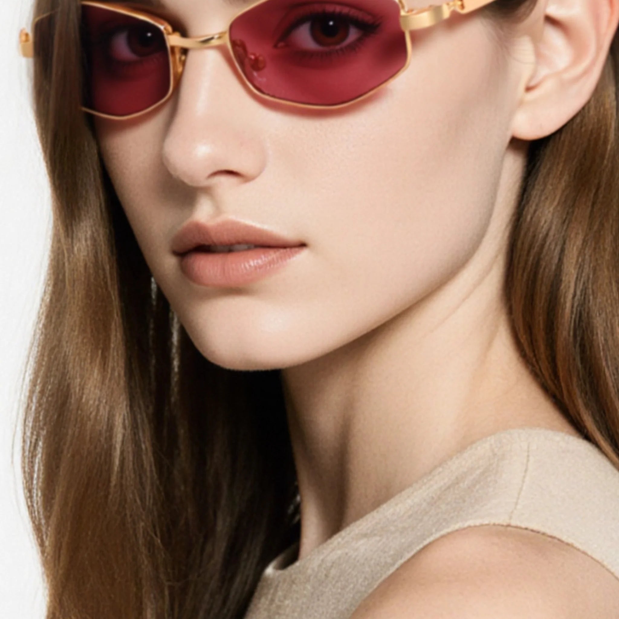 Gafas de sol geométricas de metal JT-GLT9326 - Joyiris Eyewear